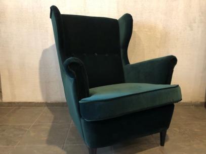 zaļš krēsls 